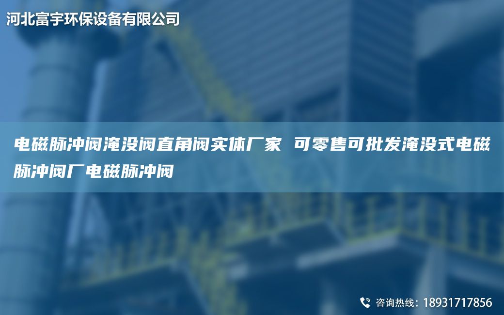電磁脈沖閥淹沒閥直角閥實體廠家 可零售可批發(fā)淹沒式電磁脈沖閥廠電磁脈沖閥