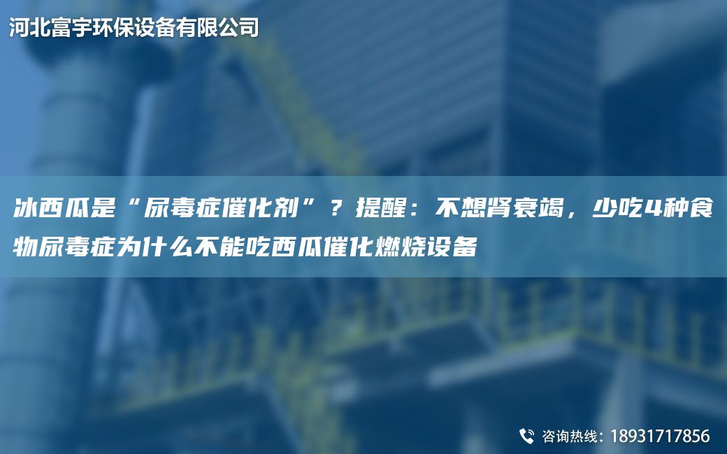 冰西瓜是“尿毒癥催化劑”？提醒：不想腎衰竭，少吃4種食物尿毒癥為什么不能吃西瓜催化燃燒設(shè)備