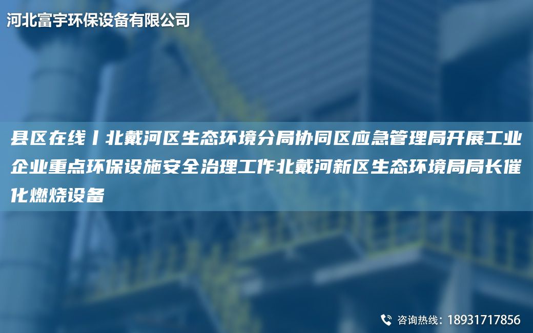 縣區(qū)在線丨北戴河區(qū)生態(tài)環(huán)境分JY協(xié)同區(qū)應(yīng)急管理JY開展工業(yè)企業(yè)重點環(huán)保設(shè)施安全治理工作北戴河新區(qū)生態(tài)環(huán)境JYJY長催化燃燒設(shè)備