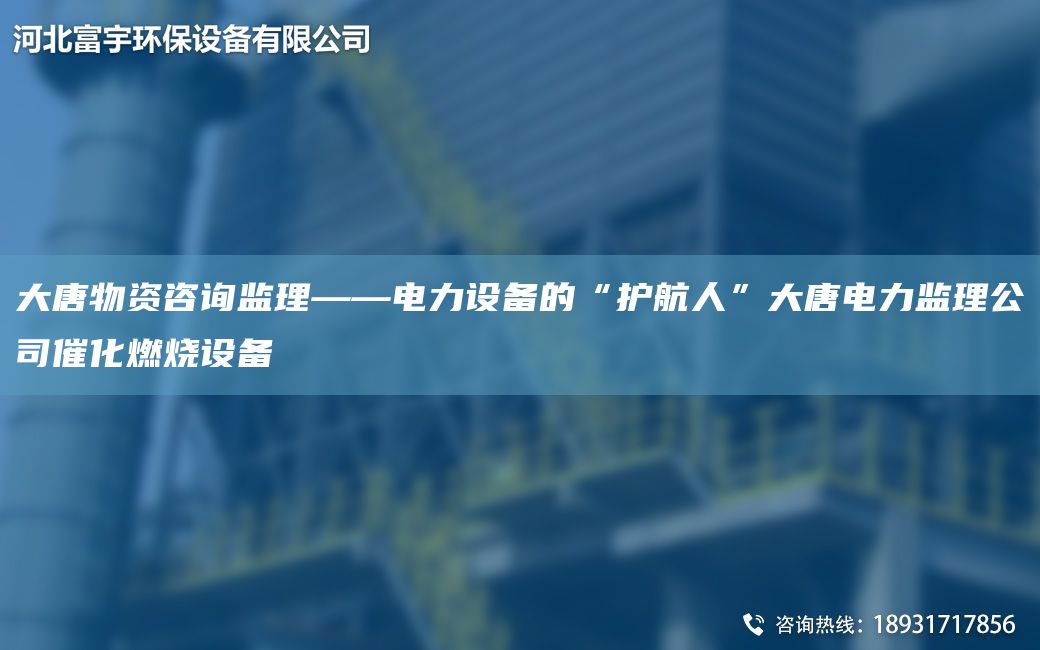 大唐物資咨詢監(jiān)理——電力設備的“護航人”大唐電力監(jiān)理公司催化燃燒設備