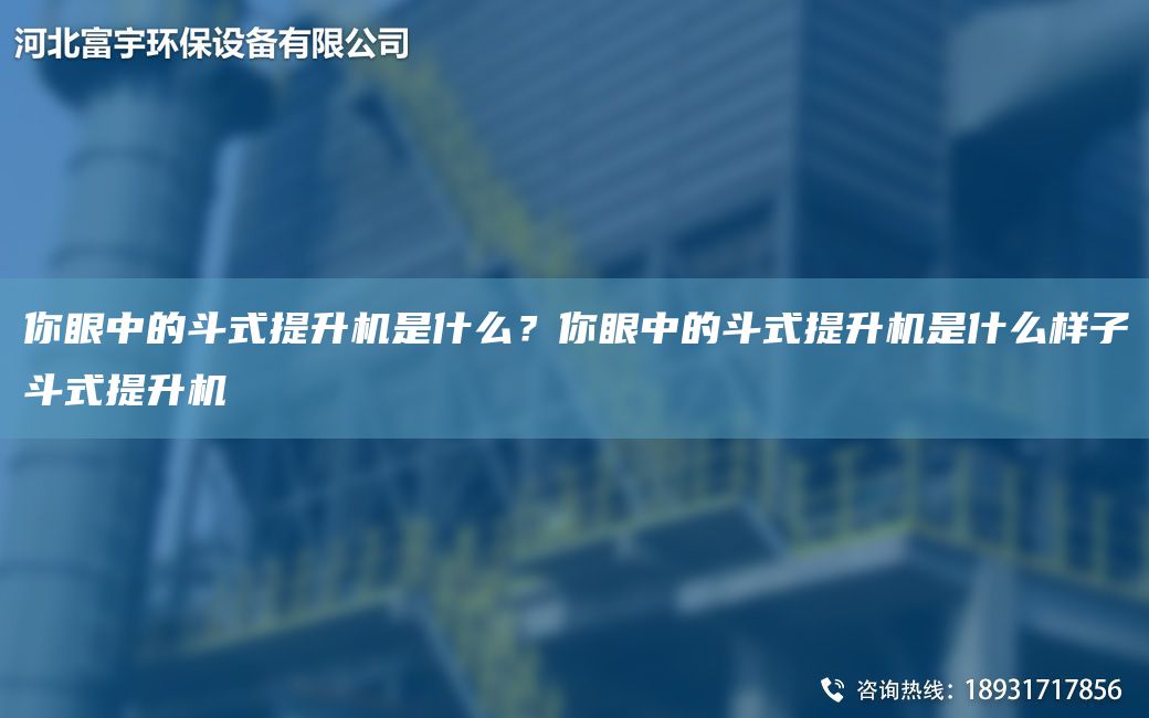 你眼中的斗式提升機(jī)是什么？你眼中的斗式提升機(jī)是什么樣子斗式提升機(jī)