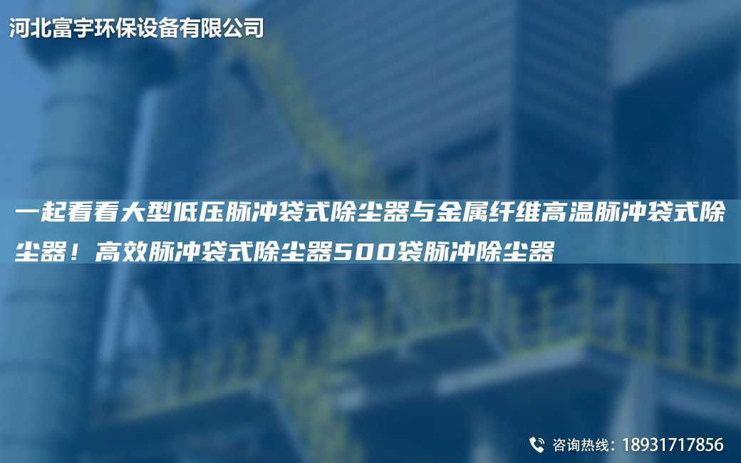一起看看大型低壓脈沖袋式除塵器與金屬纖維高溫脈沖袋式除塵器！高效脈沖袋式除塵器500袋脈沖除塵器