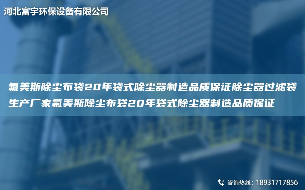 氟美斯除塵布袋20NA袋式除塵器制造品質(zhì)保證除塵器過(guò)濾袋生產(chǎn)廠家氟美斯除塵布袋20NA袋式除塵器制造品質(zhì)保證