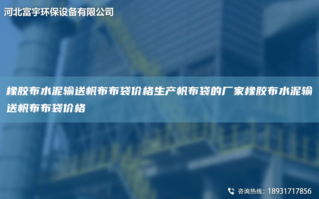 橡膠布水泥輸送帆布布袋價格生產帆布袋的廠家橡膠布水泥輸送帆布布袋價格