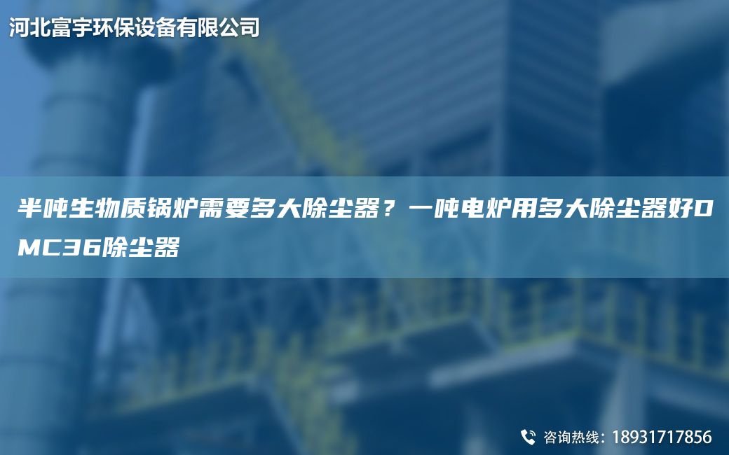 半噸生物質(zhì)鍋爐需要多大除塵器？一噸電爐用多大除塵器好DMC36除塵器