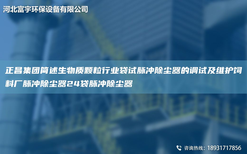 正昌集團(tuán)簡(jiǎn)述生物質(zhì)顆粒行業(yè)袋試脈沖除塵器的調(diào)試及維護(hù)飼料廠脈沖除塵器24袋脈沖除塵器
