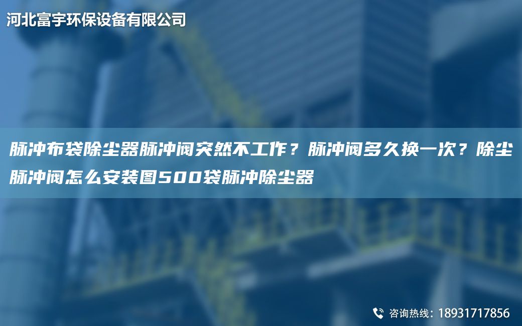 脈沖布袋除塵器脈沖閥突然不工作？脈沖閥多久換一次？除塵脈沖閥怎么安裝圖500袋脈沖除塵器