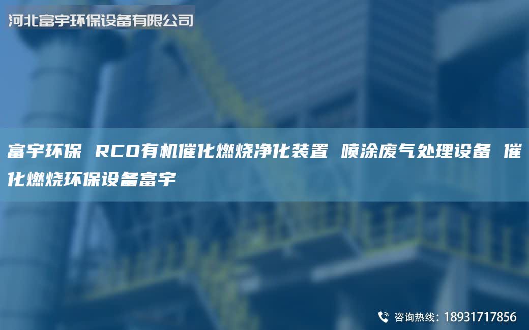 富宇環(huán)保 RCO有機(jī)催化燃燒凈化裝置 噴涂廢氣處理設(shè)備 催化燃燒環(huán)保設(shè)備富宇