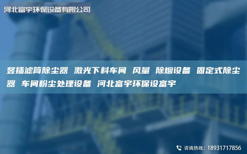 豎插濾筒除塵器 激光下料車間 風量 除煙設(shè)備 固定式除塵器 車間粉塵處理設(shè)備 河北富宇環(huán)保設(shè)富宇