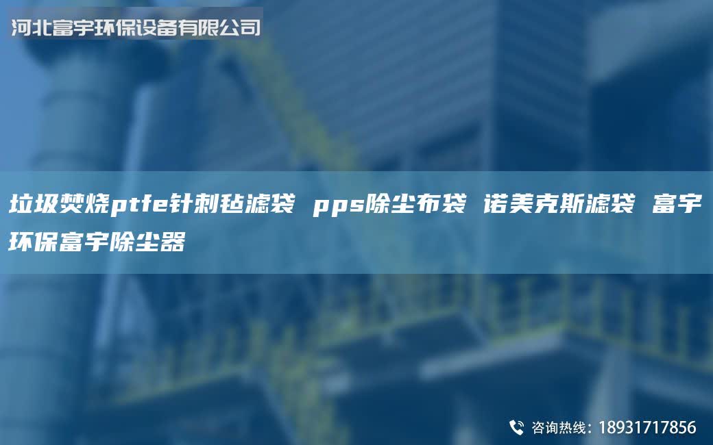 垃圾焚燒ptfe針刺氈濾袋 pps除塵布袋 諾美克斯濾袋 富宇環(huán)保富宇除塵器