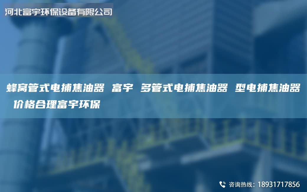 蜂窩管式電捕焦油器 富宇 多管式電捕焦油器 型電捕焦油器 價(jià)格合理富宇環(huán)保