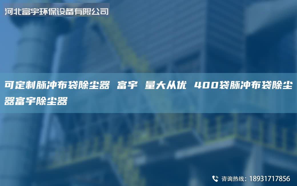 可定制脈沖布袋除塵器 富宇 量大從優(yōu) 400袋脈沖布袋除塵器富宇除塵器