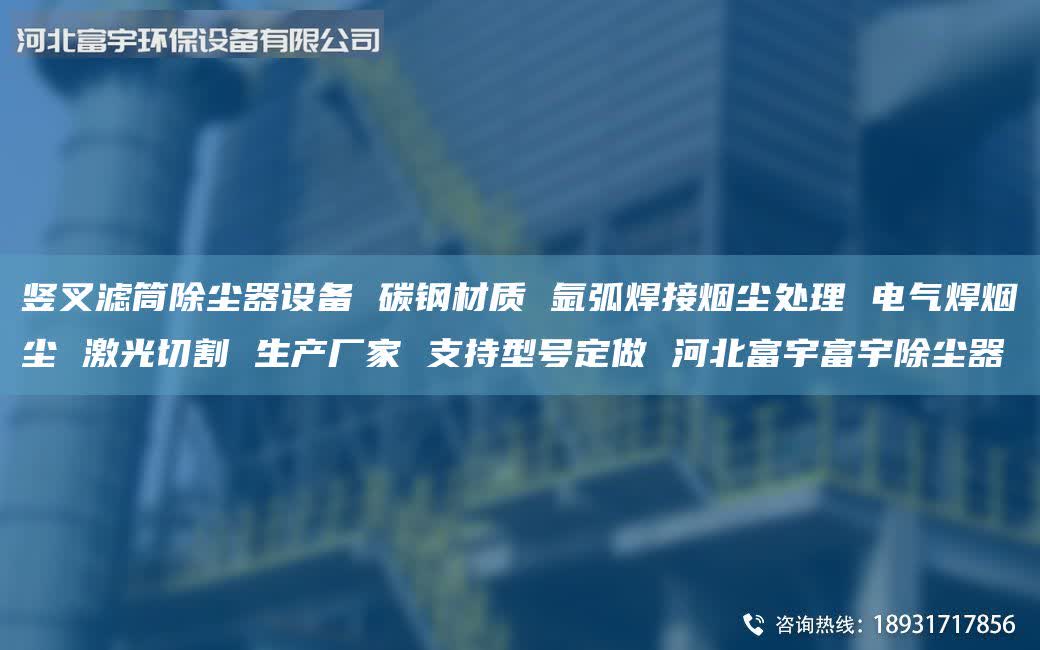 豎叉濾筒除塵器設(shè)備 碳鋼材質(zhì) 氬弧焊接煙塵處理 電氣焊煙塵 激光切割 生產(chǎn)廠家 支持型號定做 河北富宇富宇除塵器