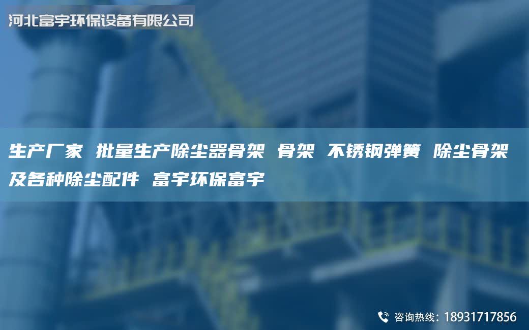 生產(chǎn)廠家 批量生產(chǎn)除塵器骨架 骨架 不銹鋼彈簧 除塵骨架 及各種除塵配件 富宇環(huán)保富宇