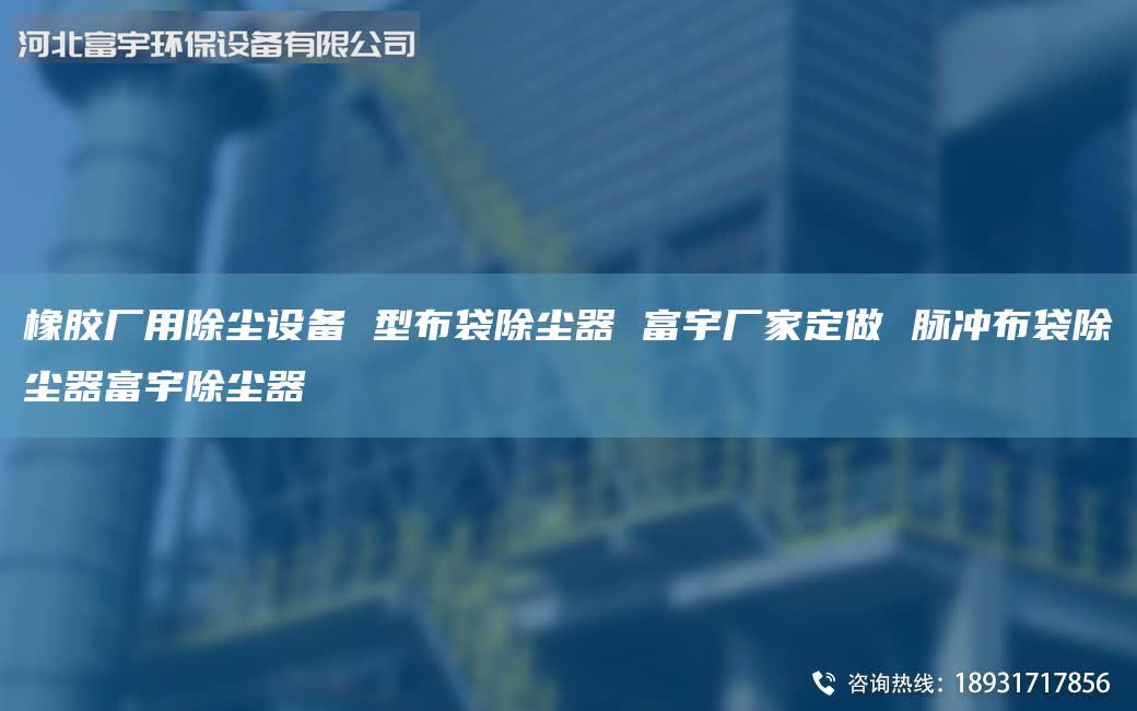 橡膠廠用除塵設(shè)備 型布袋除塵器 富宇廠家定做 脈沖布袋除塵器富宇除塵器
