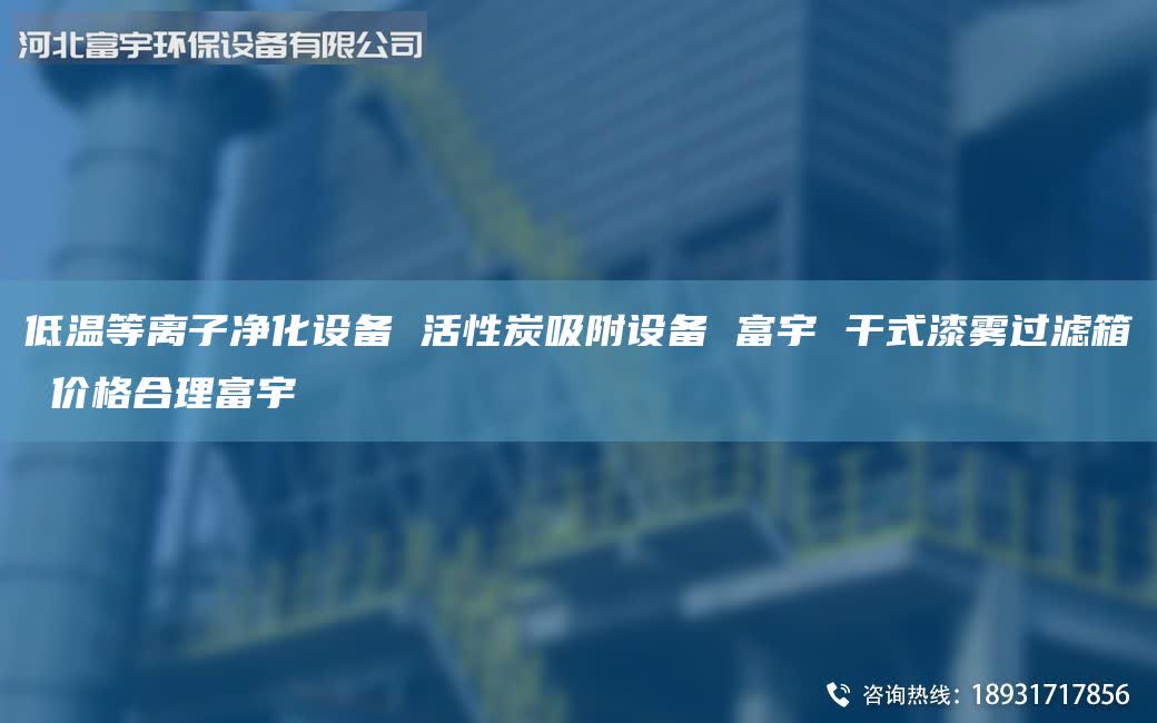 低溫等離子凈化設(shè)備 活性炭吸附設(shè)備 富宇 干式漆霧過(guò)濾箱 價(jià)格合理富宇