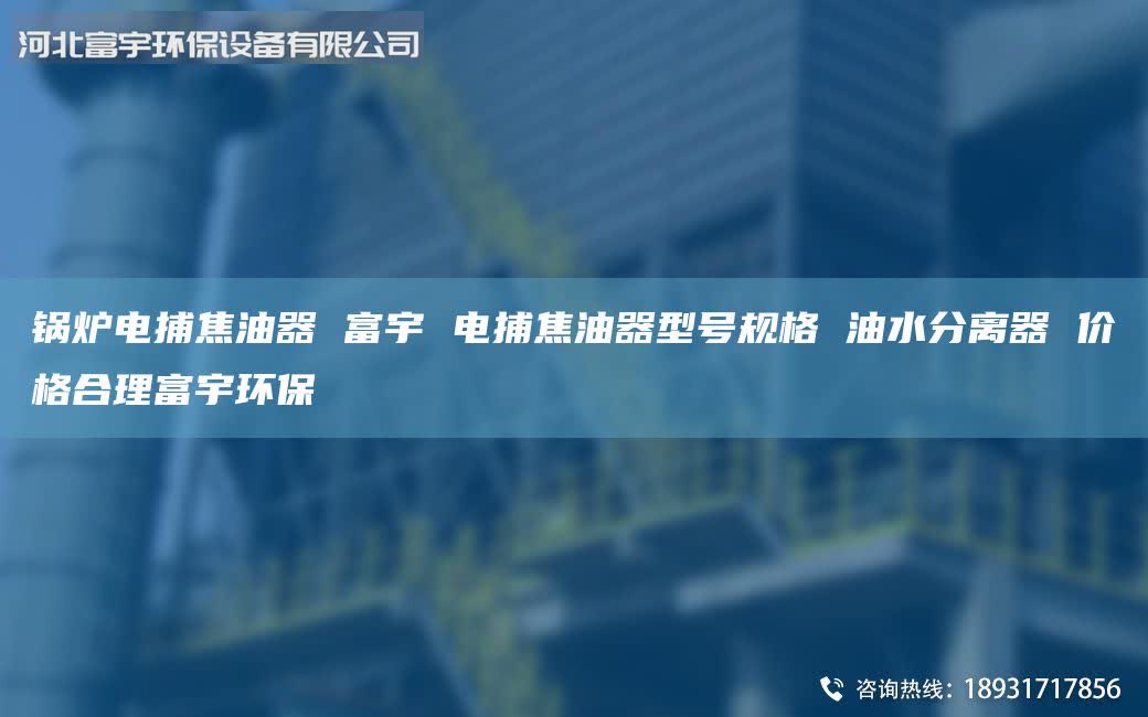 鍋爐電捕焦油器 富宇 電捕焦油器型號規(guī)格 油水分離器 價格合理富宇環(huán)保