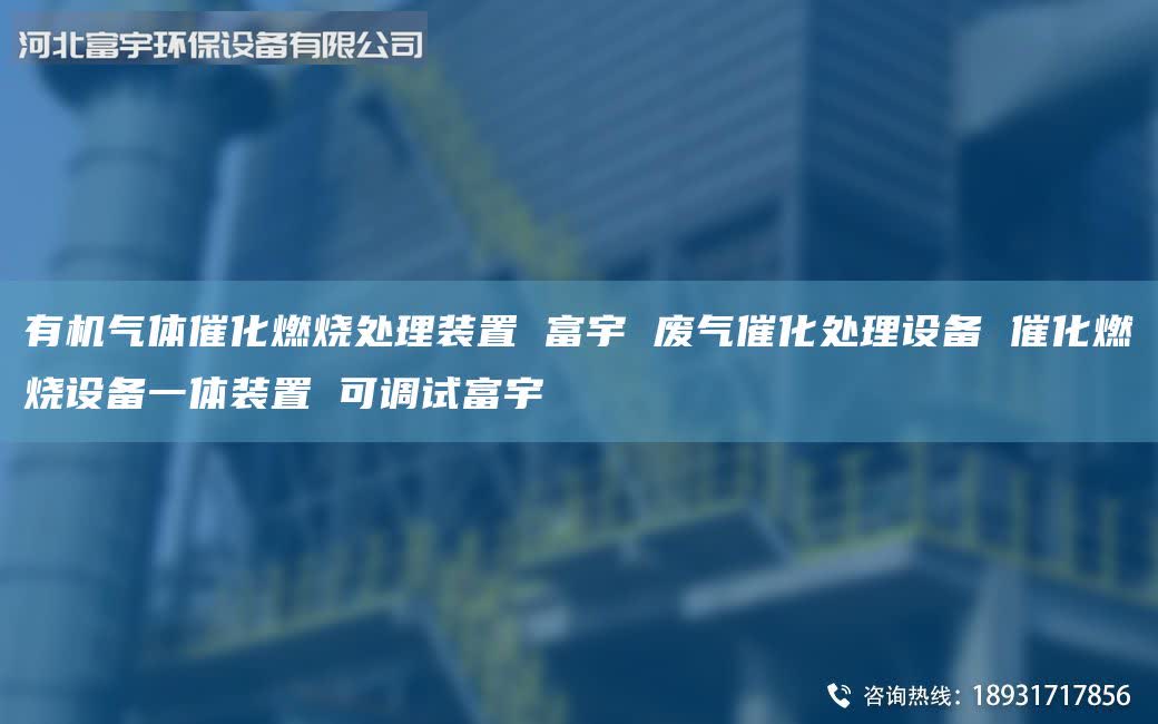 有機(jī)氣體催化燃燒處理裝置 富宇 廢氣催化處理設(shè)備 催化燃燒設(shè)備一體裝置 可調(diào)試富宇