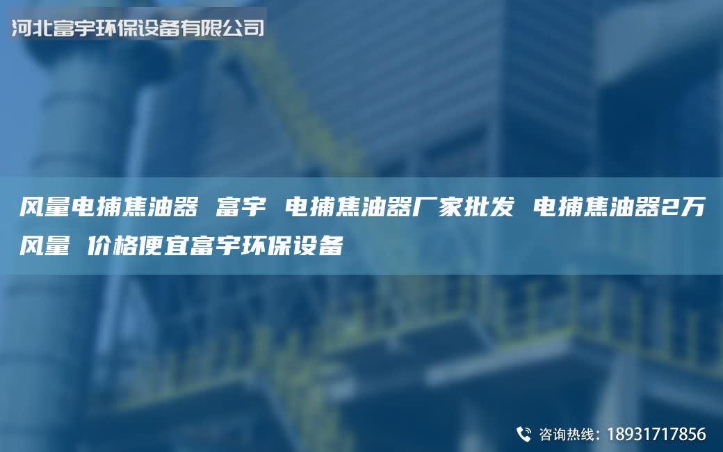風(fēng)量電捕焦油器 富宇 電捕焦油器廠家批發(fā) 電捕焦油器2萬(wàn)風(fēng)量 價(jià)格便宜富宇環(huán)保設(shè)備