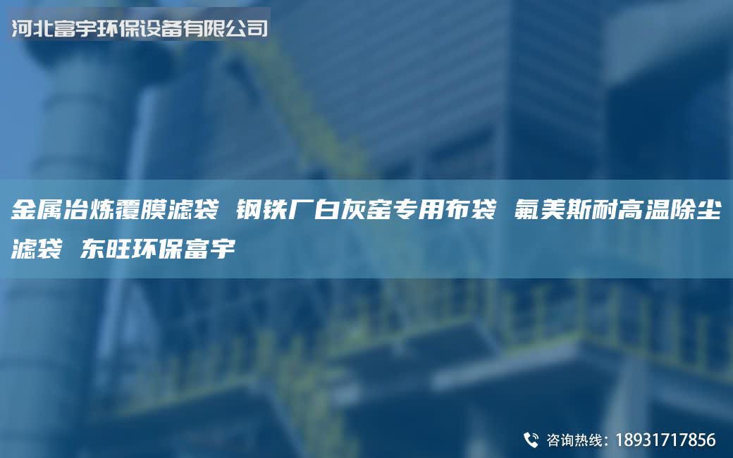金屬冶煉覆膜濾袋 鋼鐵廠白灰窯專用布袋 氟美斯耐高溫除塵濾袋 東旺環(huán)保富宇