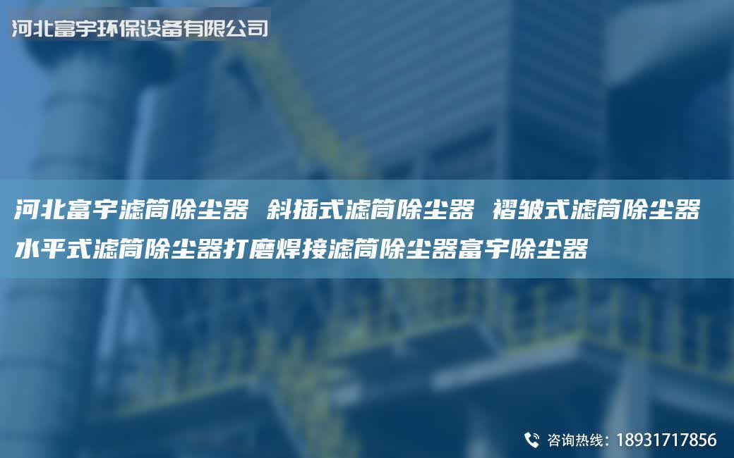 河北富宇濾筒除塵器 斜插式濾筒除塵器 褶皺式濾筒除塵器 水平式濾筒除塵器打磨焊接濾筒除塵器富宇除塵器