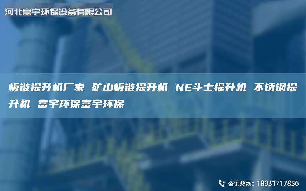 板鏈提升機廠家 礦山板鏈提升機 NE斗士提升機 不銹鋼提升機 富宇環(huán)保富宇環(huán)保