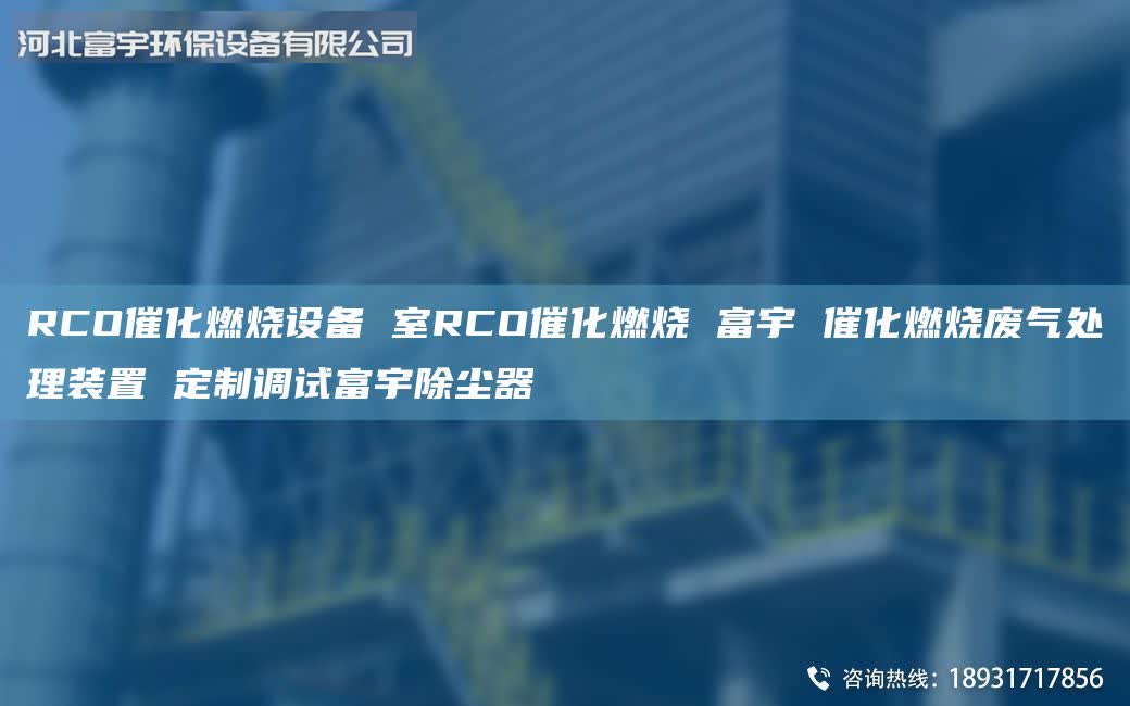 RCO催化燃燒設備 室RCO催化燃燒 富宇 催化燃燒廢氣處理裝置 定制調試富宇除塵器