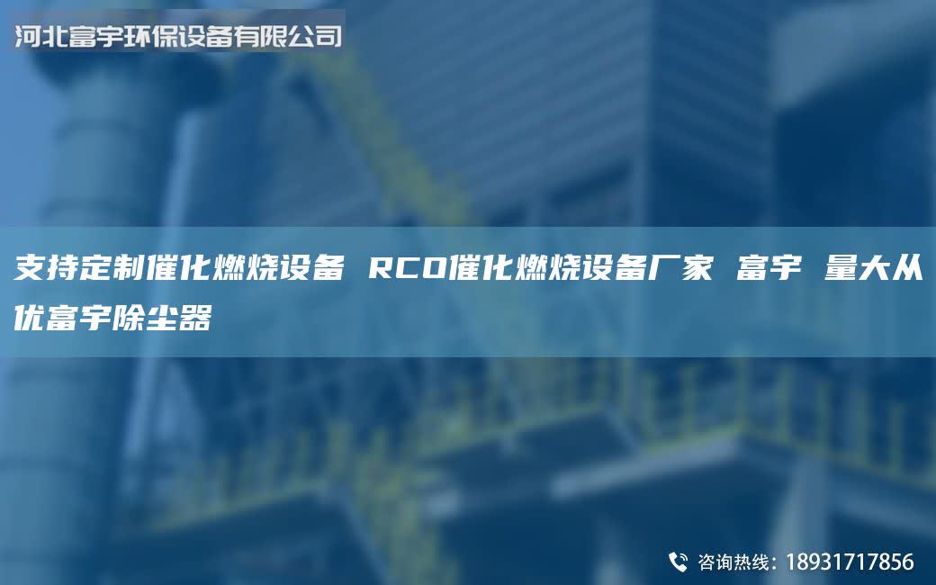 支持定制催化燃燒設備 RCO催化燃燒設備廠家 富宇 量大從優(yōu)富宇除塵器