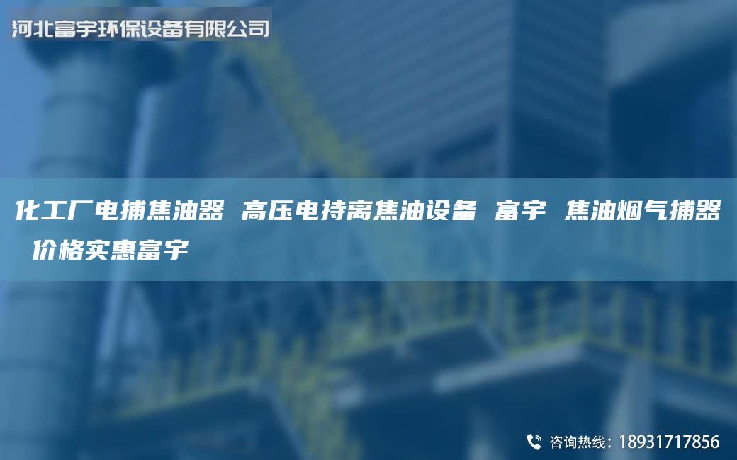 化工廠電捕焦油器 高壓電持離焦油設(shè)備 富宇 焦油煙氣捕器 價(jià)格實(shí)惠富宇