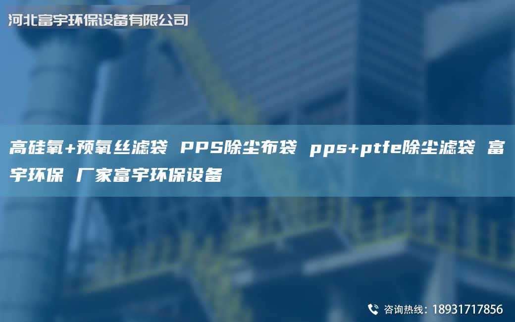 高硅氧+預氧絲濾袋 PPS除塵布袋 pps+ptfe除塵濾袋 富宇環(huán)保 廠家富宇環(huán)保設備