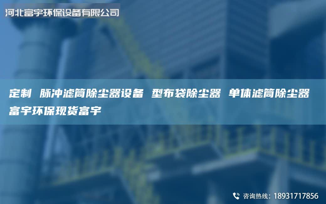 定制 脈沖濾筒除塵器設(shè)備 型布袋除塵器 單體濾筒除塵器 富宇環(huán)保現(xiàn)貨富宇