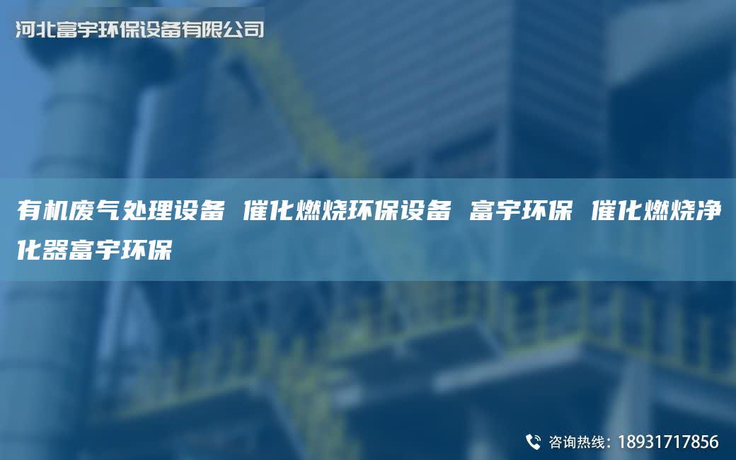 有機(jī)廢氣處理設(shè)備 催化燃燒環(huán)保設(shè)備 富宇環(huán)保 催化燃燒凈化器富宇環(huán)保