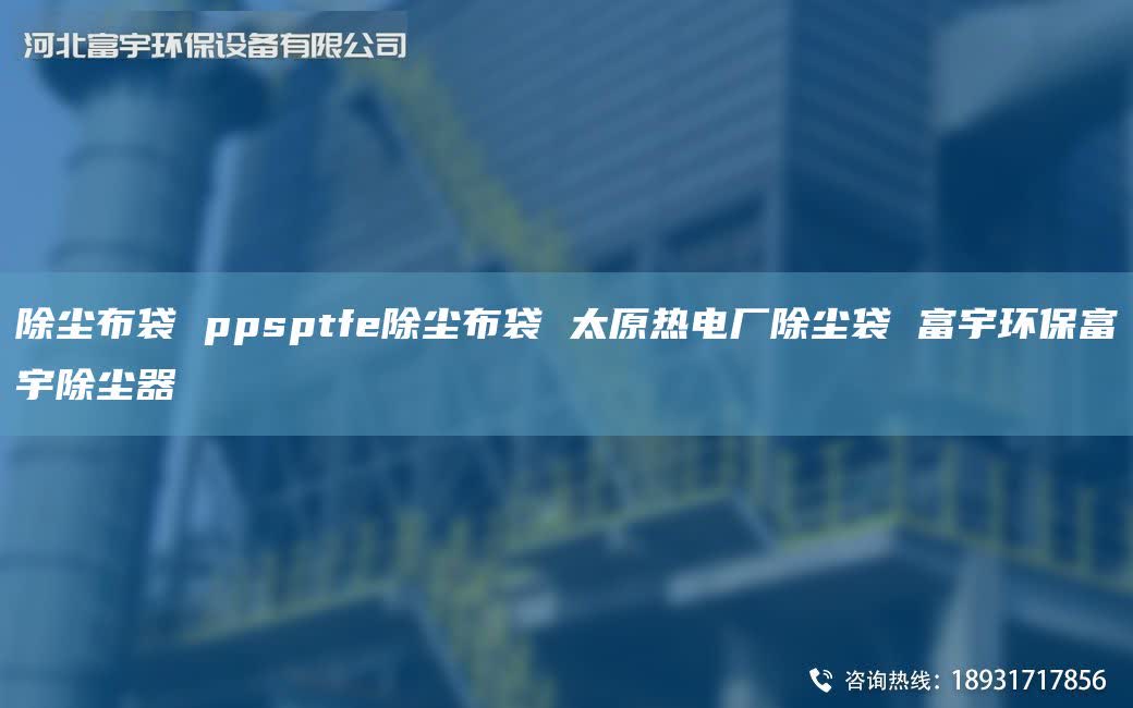 除塵布袋 ppsptfe除塵布袋 太原熱電廠除塵袋 富宇環(huán)保富宇除塵器