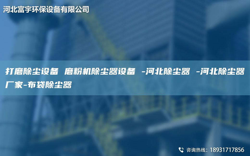 打磨除塵設(shè)備 磨粉機除塵器設(shè)備 -河北除塵器 -河北除塵器廠家-布袋除塵器