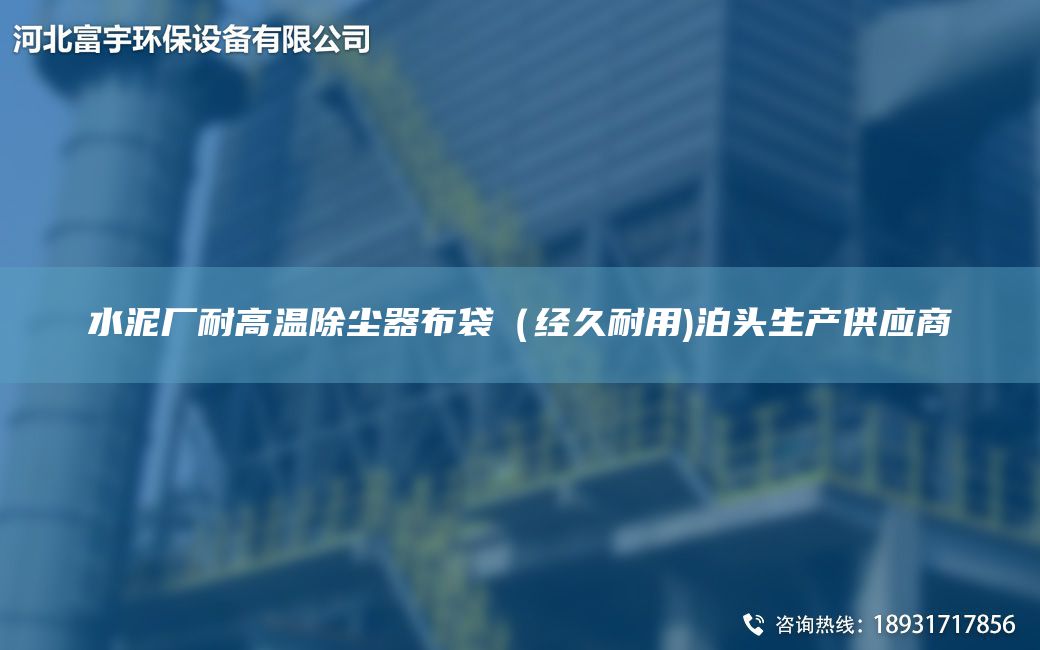 水泥廠耐高溫除塵器布袋（經(jīng)久耐用)泊頭生產(chǎn)供應商